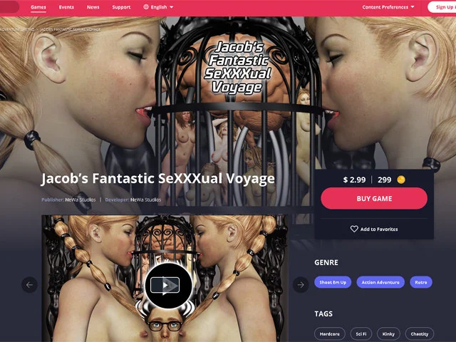 Jacob's Fantastic SeXXXual Voyage - Shoot Em Up Game