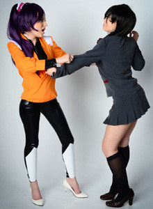 Isabella and N - Former Ninja Captain Schoolgirl